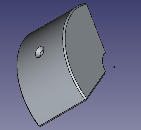 Front view CAD prototype of the HexaClamp connector