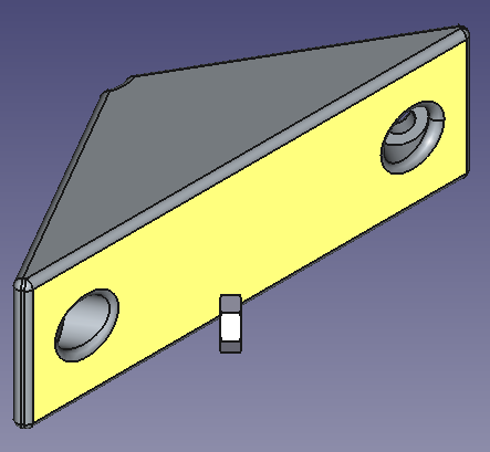 Side view CAD prototype of the HexaClamp connector